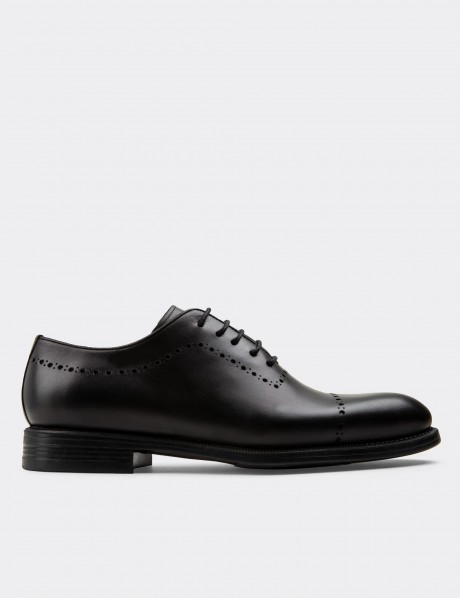 Black Leather Classic Shoes