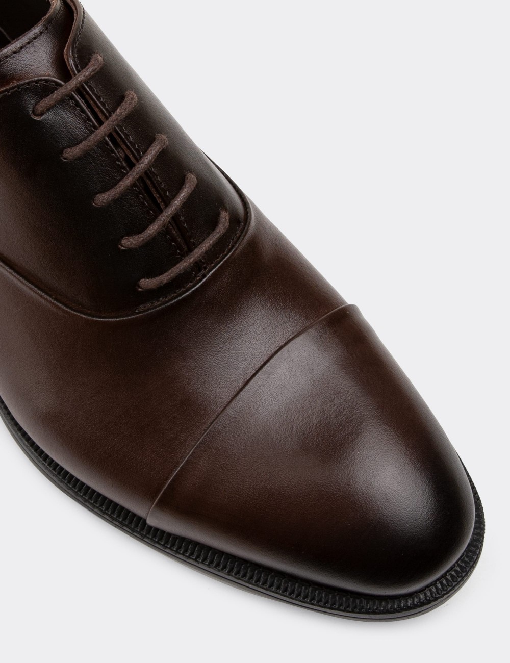 Brown  Leather Classic Shoes - 01026MKHVC03