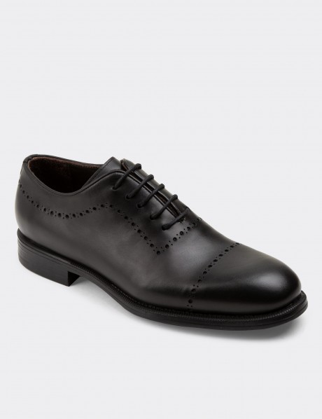 Black Leather Classic Shoes