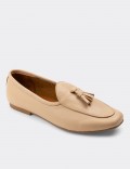 Camel  Leather Loafers