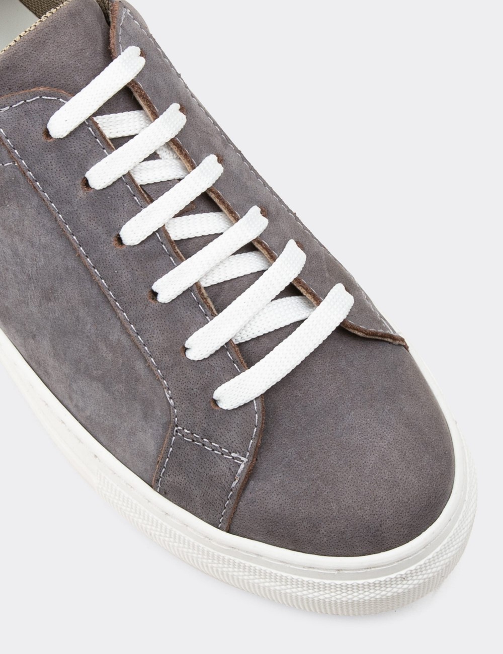 Gray Nubuck Leather Sneakers - Z1681ZGRIC05