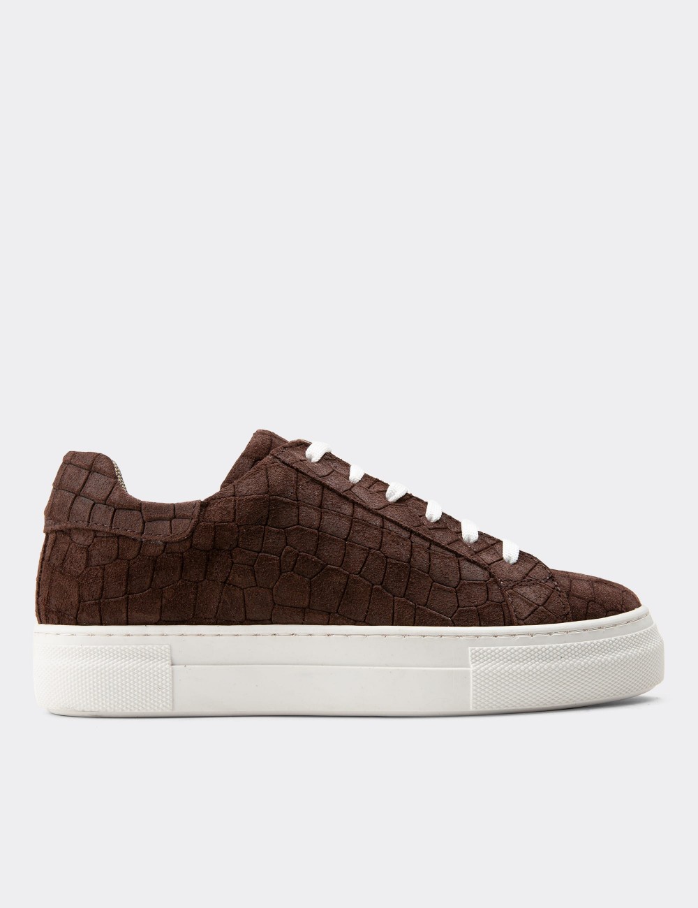 Brown Suede Leather Sneakers - Z1681ZKHVC14