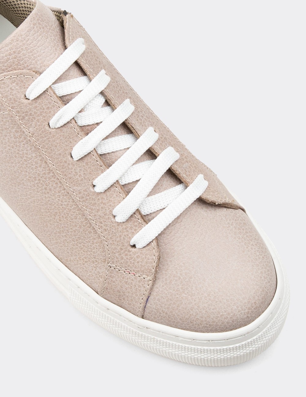 Sandstone  Leather Sneakers - Z1681ZVZNC04