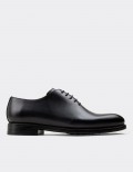 Navy  Leather Classic Shoes