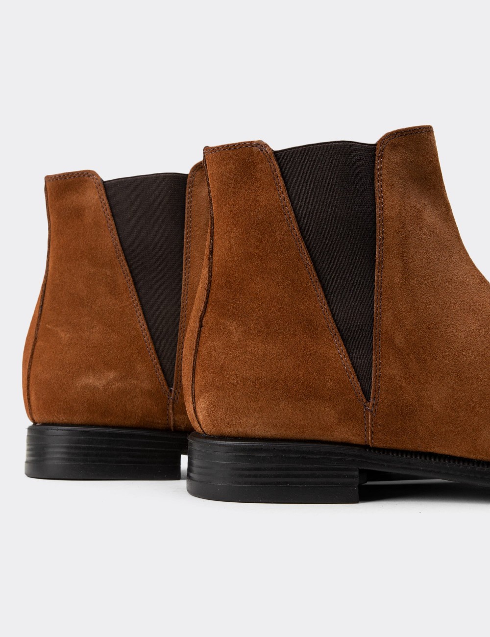 Tan Leather Chelsea Boots - 01689MTBAC01
