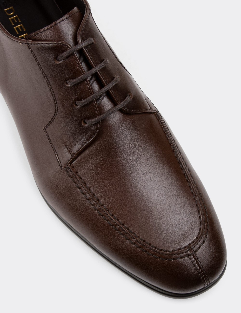 Brown Leather Classic Shoes - 01937MKHVC01