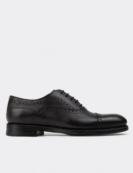 Black Leather Classic Shoes