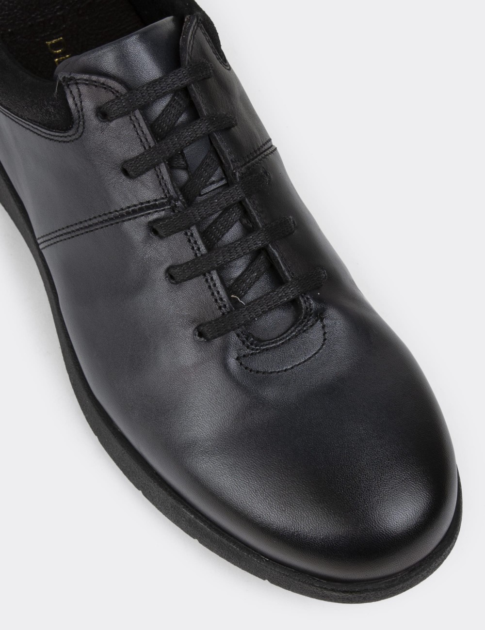 Navy Leather Lace-up Shoes - 01949MLCVC01