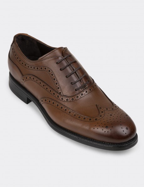 Tan Leather Classic Shoes