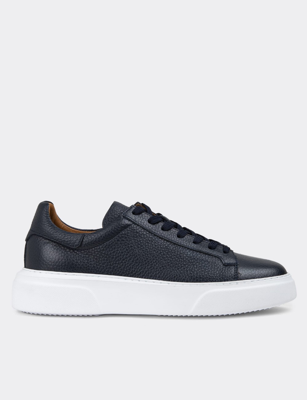 Navy Leather Sneakers - M2501MLCVP01