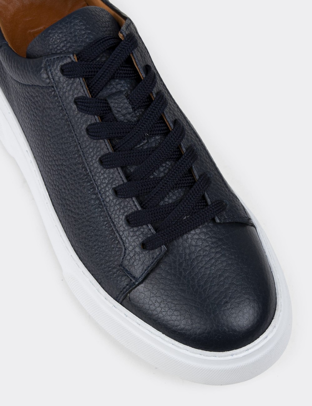 Navy Leather Sneakers - M2501MLCVP01