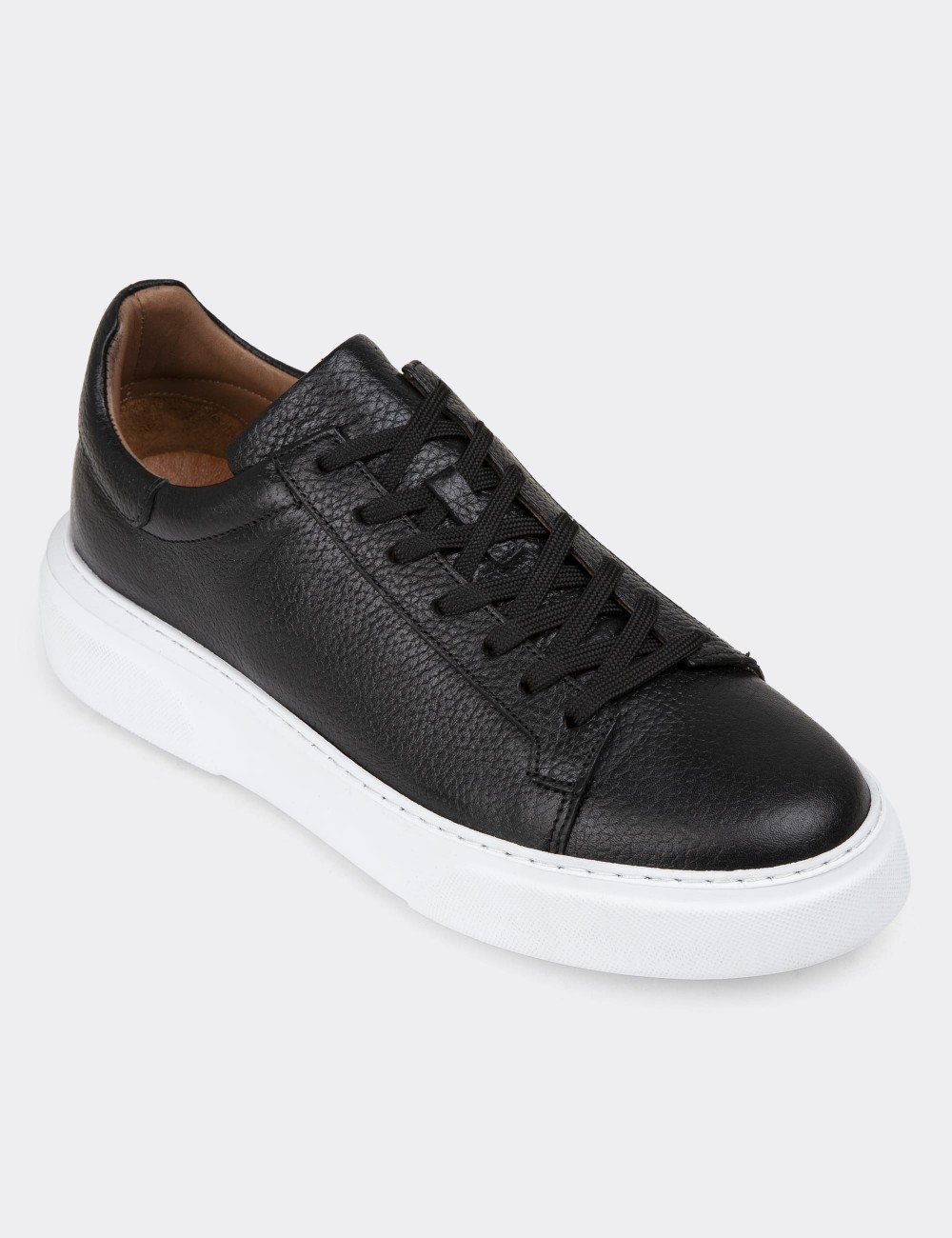 Black Leather Sneakers - M2501MSYHP01