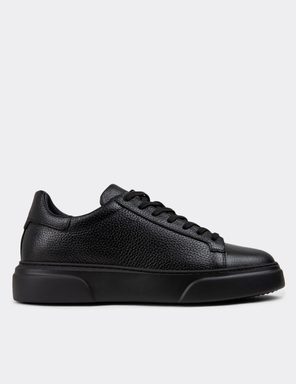 Black Leather Sneakers - M2501MSYHP03
