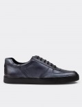 Anthracite Leather Sneakers