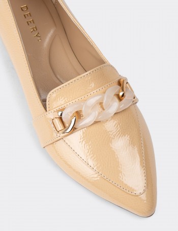 Camel Patent Loafers - 38606ZCMLC01