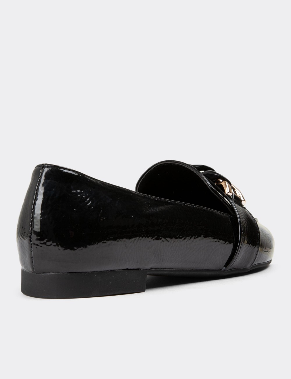 Black Patent Loafers - 38606ZSYHC01