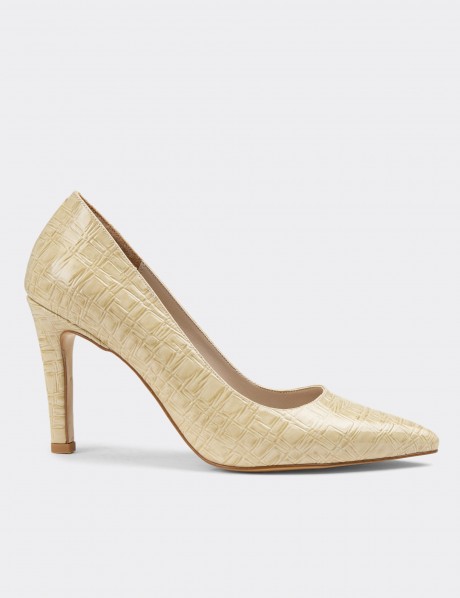 Beige Patent Stiletto