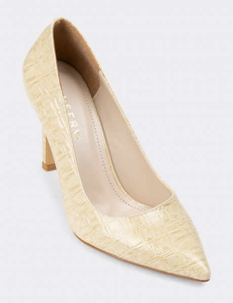 Beige Patent Stiletto