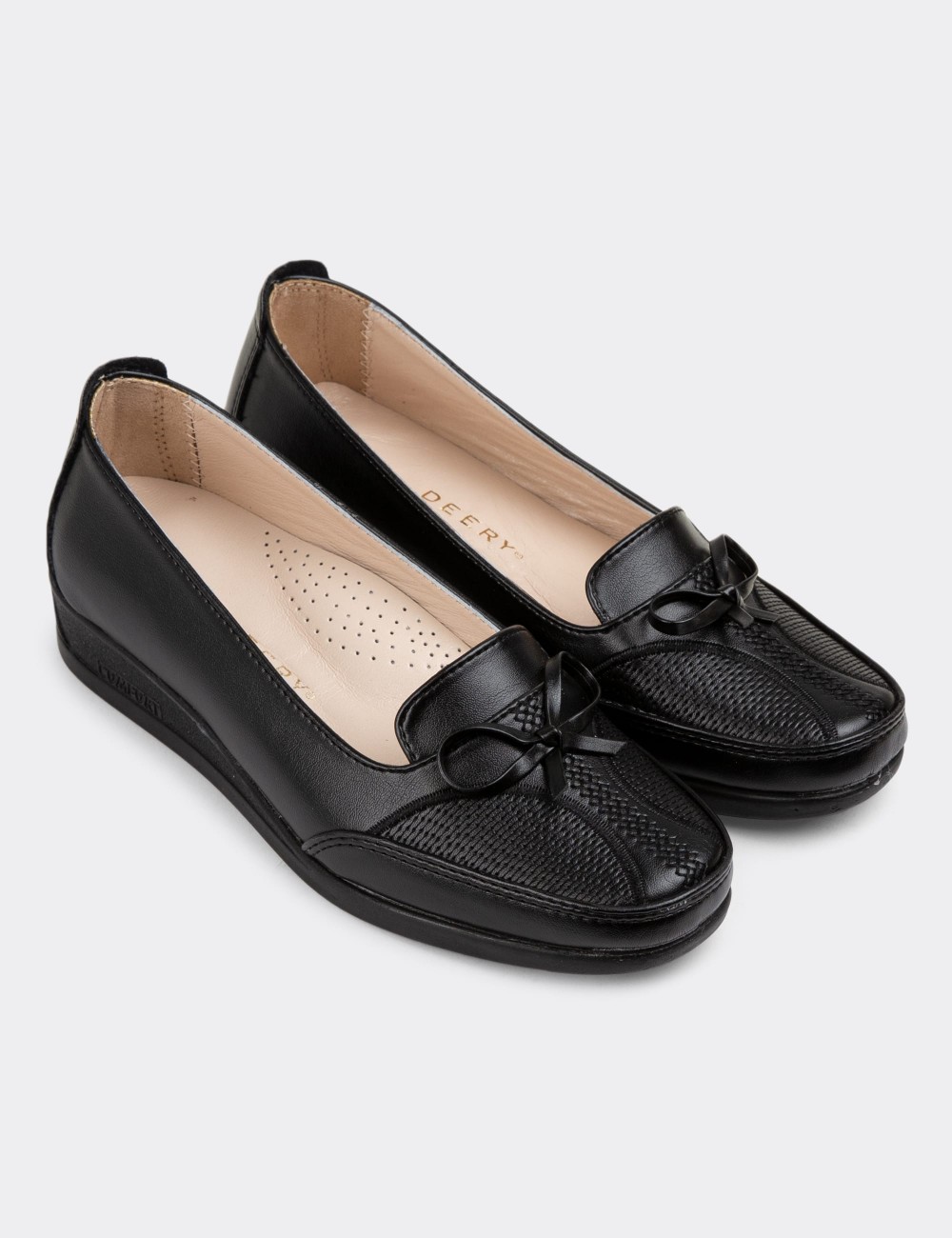 Black Loafers - K0148ZSYHC01