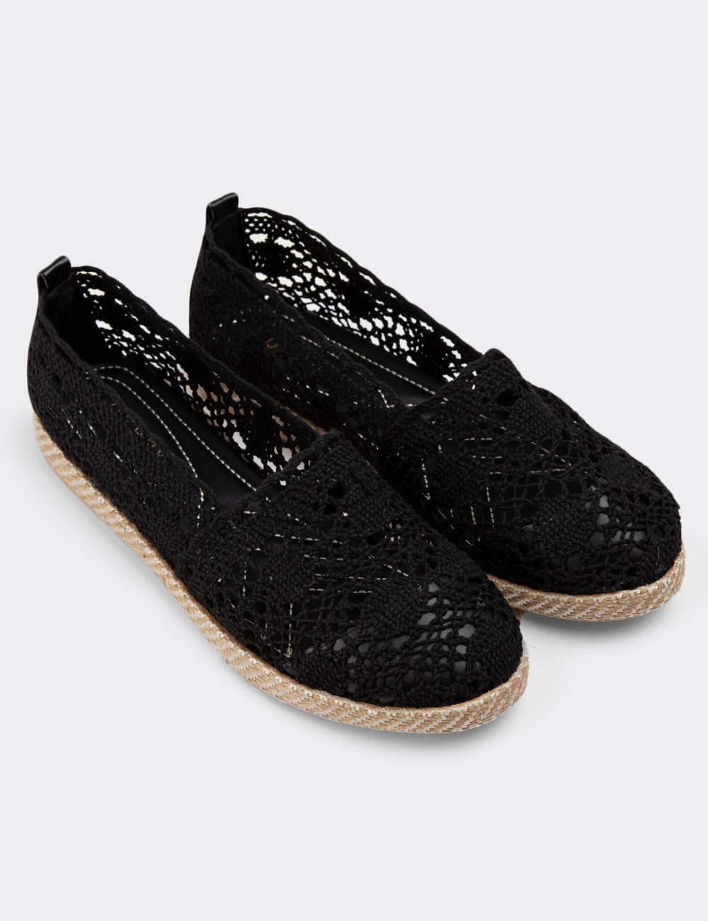 Black Espadrilles - 38650ZSYHC01