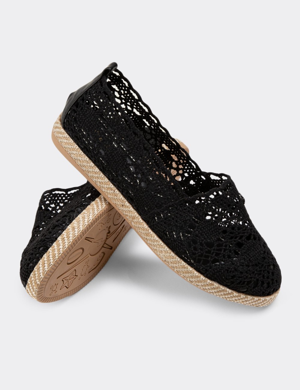 Black Espadrilles - 38650ZSYHC01