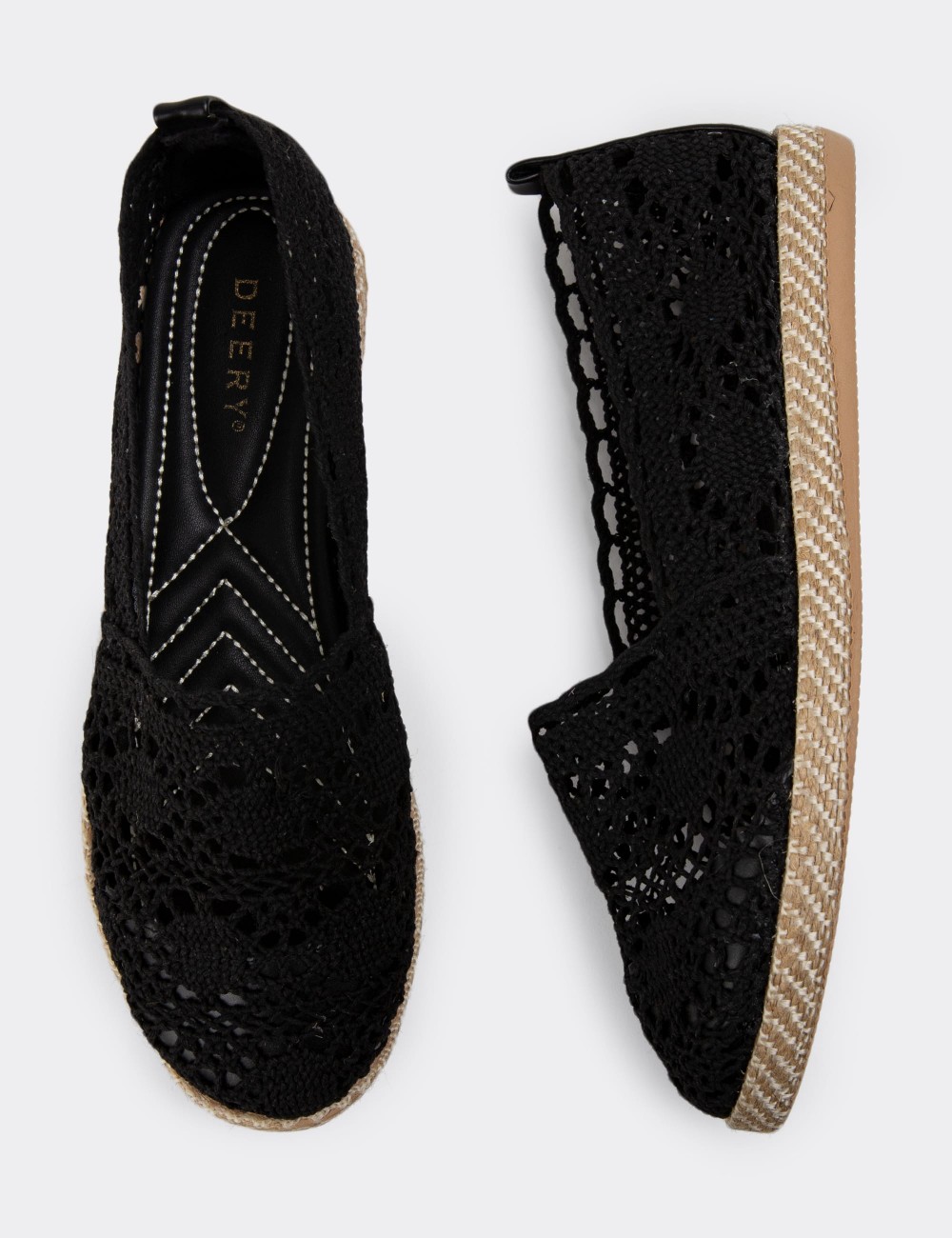 Black Espadrilles - 38650ZSYHC01