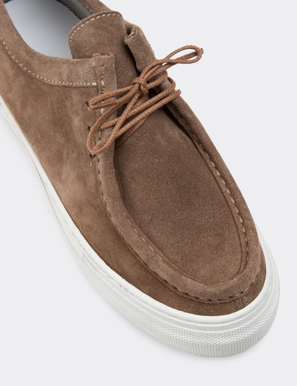 Sandstone Suede Leather Sneakers - Z1682ZVZNC01