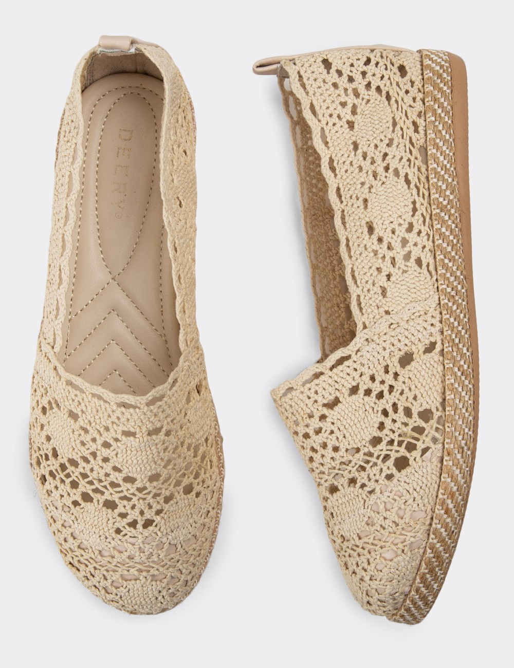 Beige Espadrilles - 38650ZBEJC01