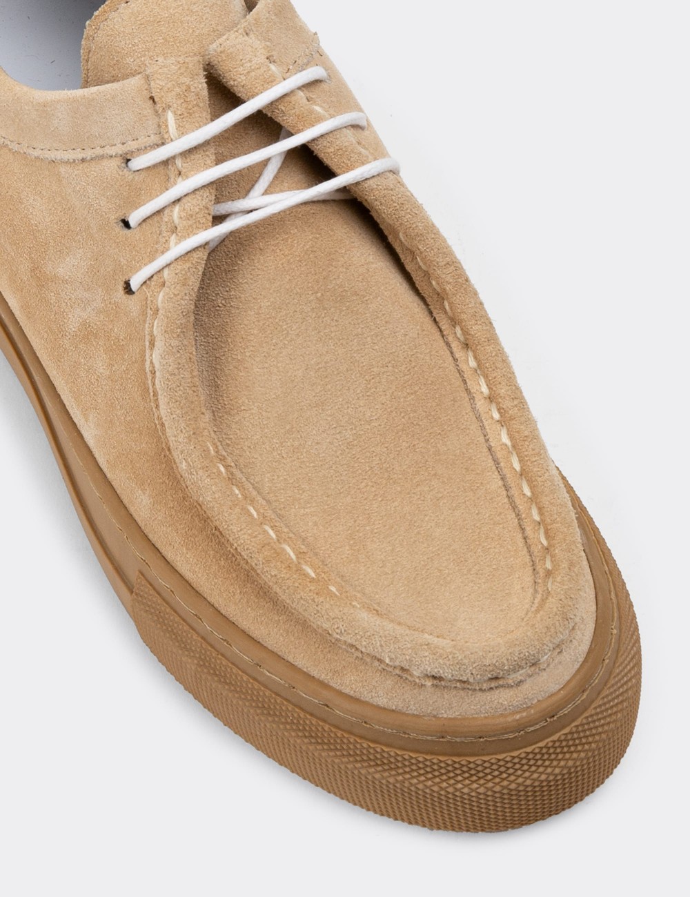 SUEDE AND BEIGE LEATHERスニーカー islington-sneaker-bone-leather