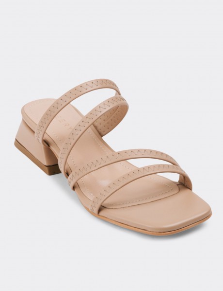 Beige Sandals