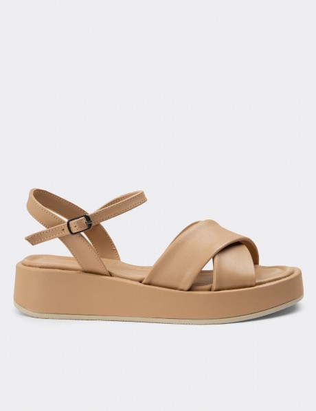 Beige Sandals