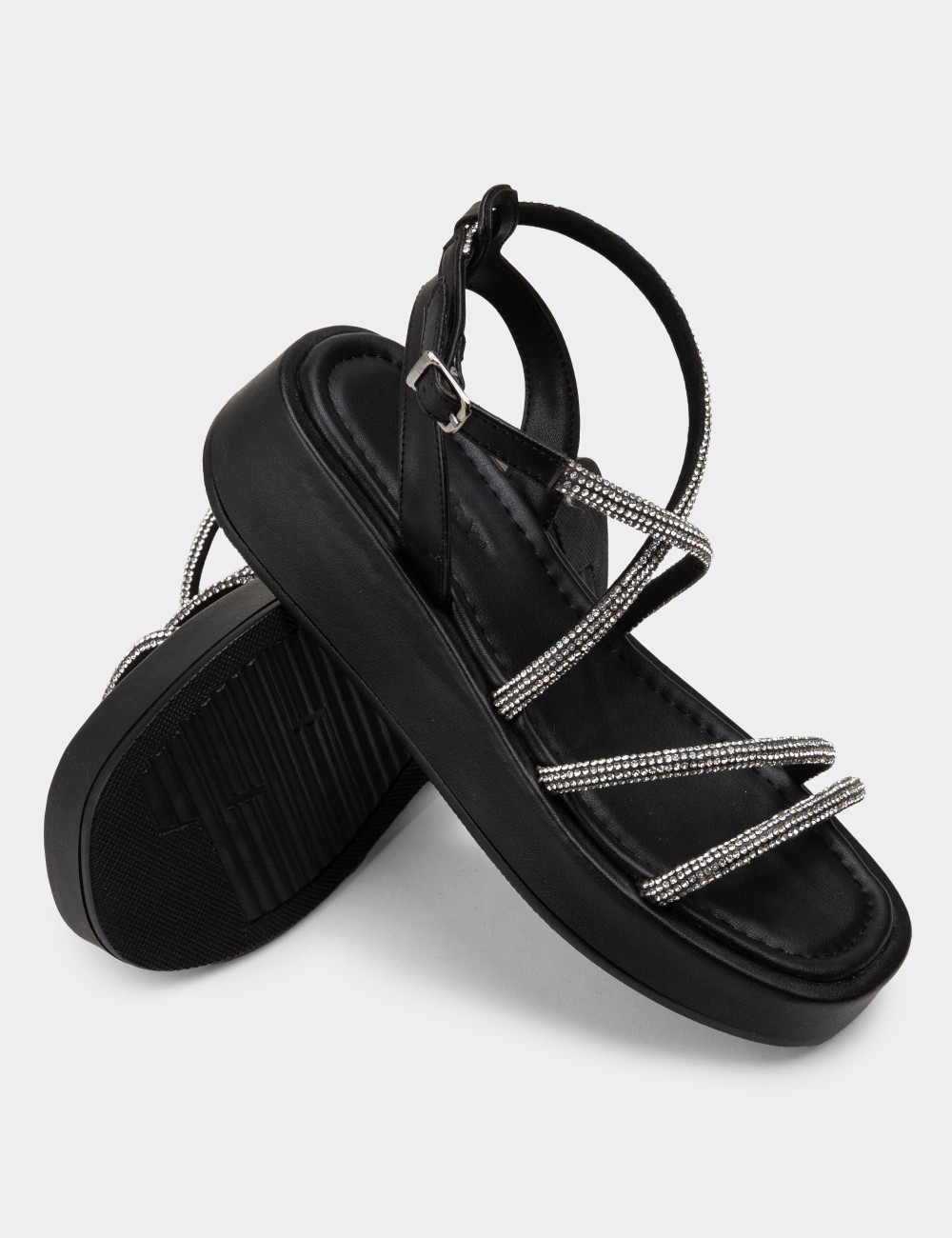 Black Sandals - N1001ZSYHP01