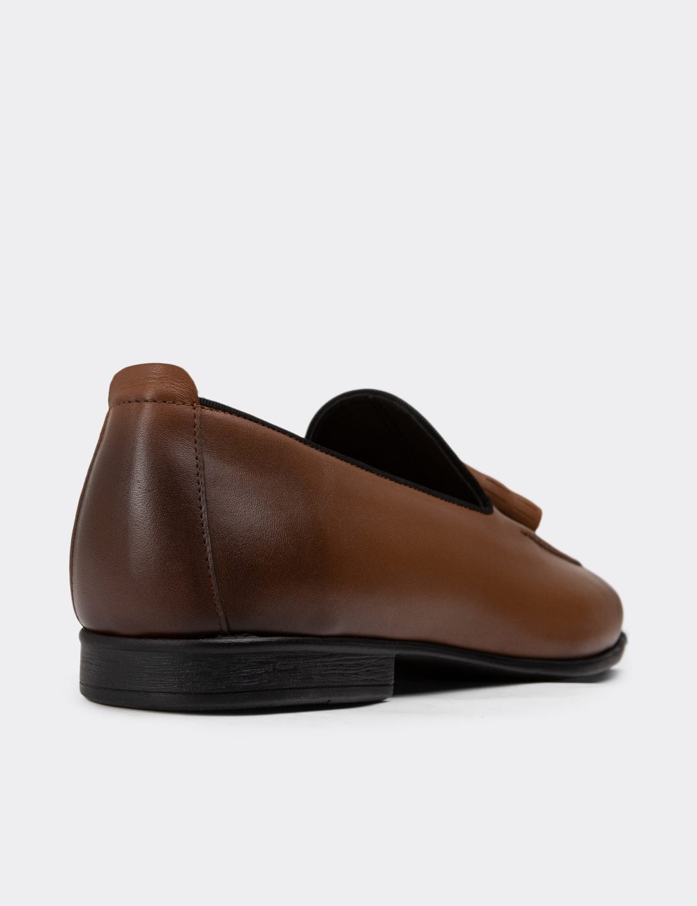 Tan Leather Loafers - 01701MTBAC05