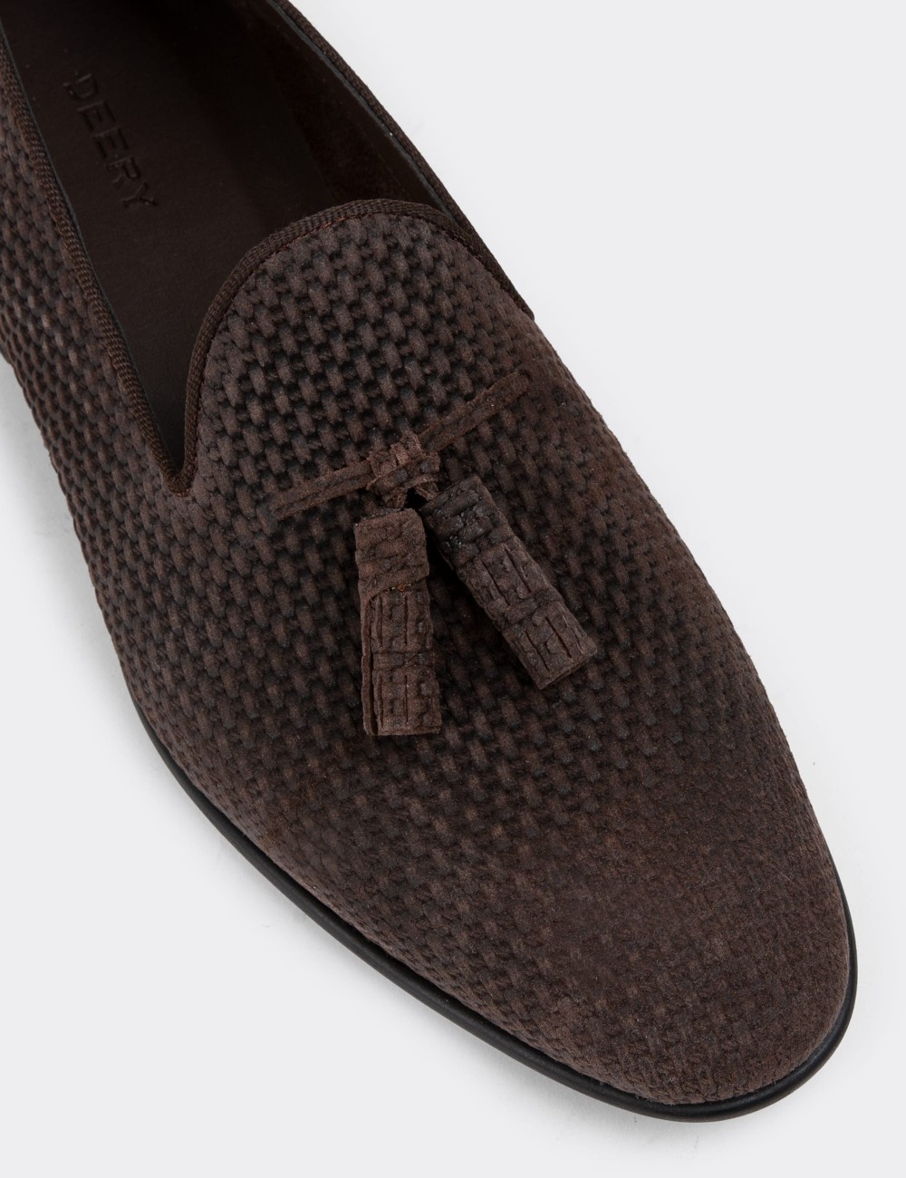 Brown Nubuck Calfskin Loafers - 01702MKHVC09