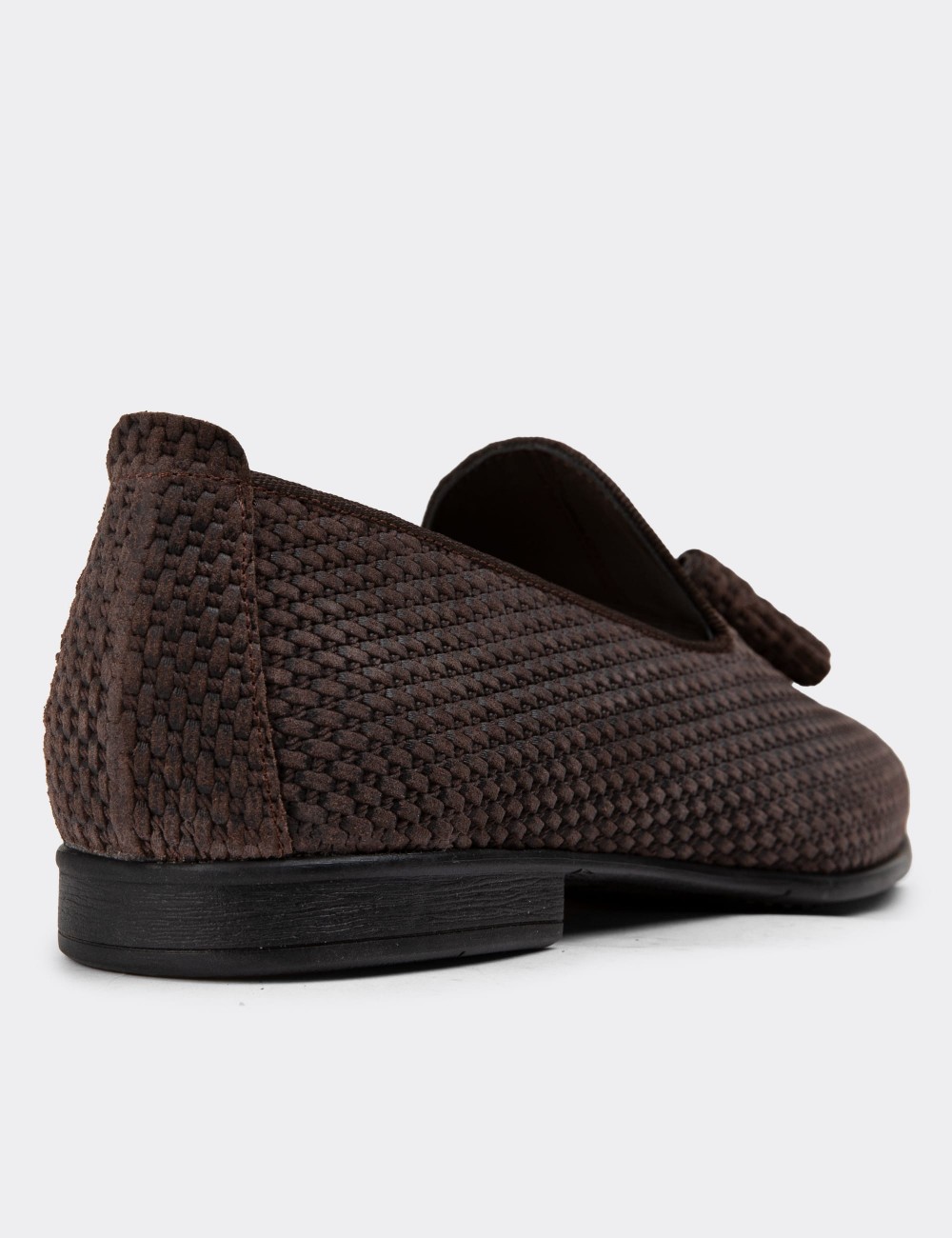 Brown Nubuck Calfskin Loafers - 01702MKHVC09