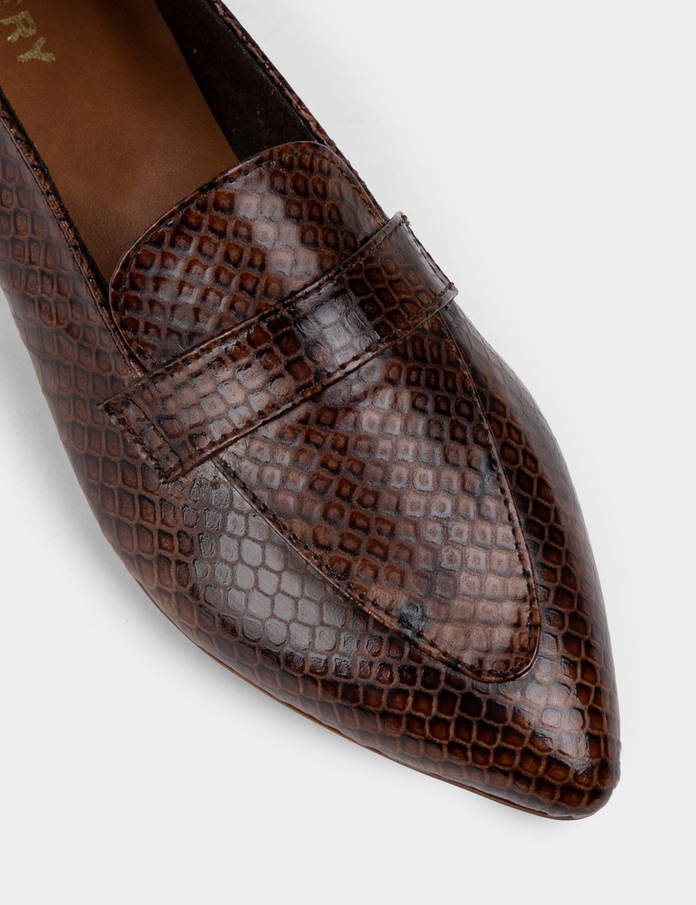 Brown Leather Loafers - 01897ZKHVC01