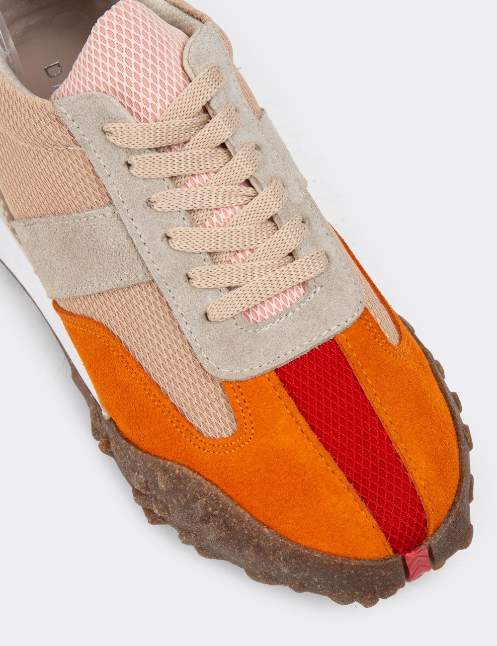 Orange Suede Leather Sneakers - R3501ZTRCC01