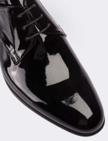 Black Patent Leather Classic Shoes - 00479MSYHC02