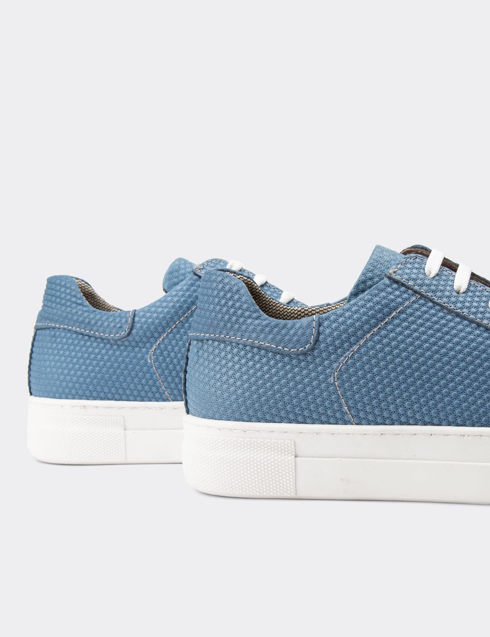 Blue Leather Sneakers - Z1681ZMVIC12