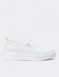 White Slip-on Sneakers