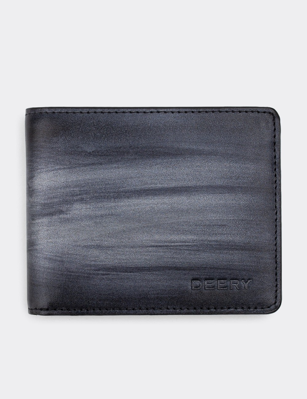 Leather Gray Men's Wallet - 00390MANTZ01