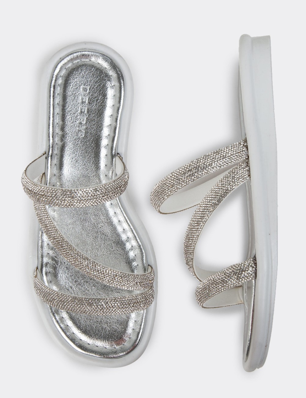 Silver Sandals - K7514ZGMSC01