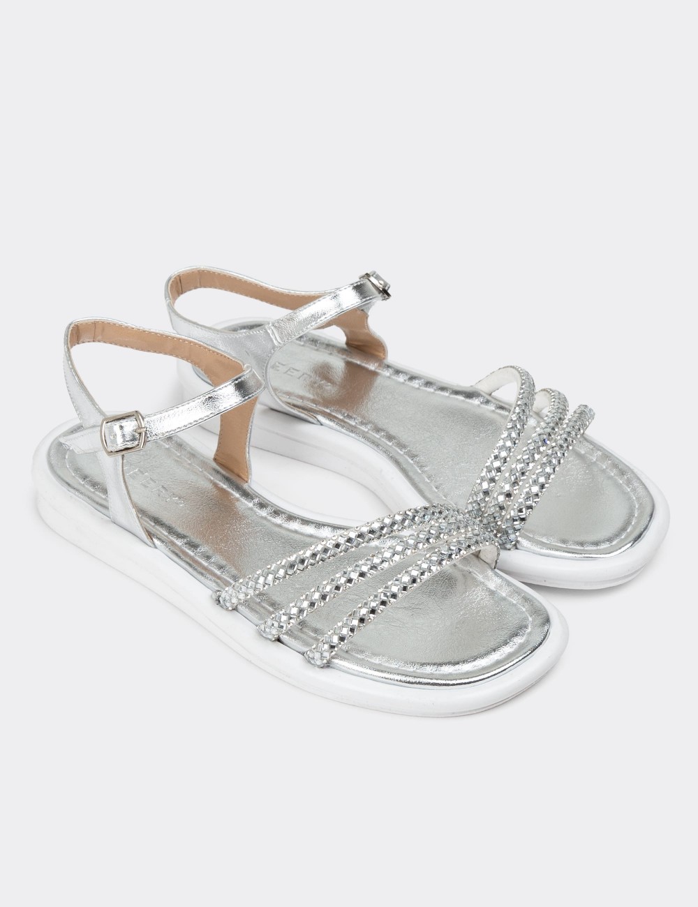 Silver Sandals - K7512ZGMSC01