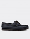 Navy Leather Marine Shoes