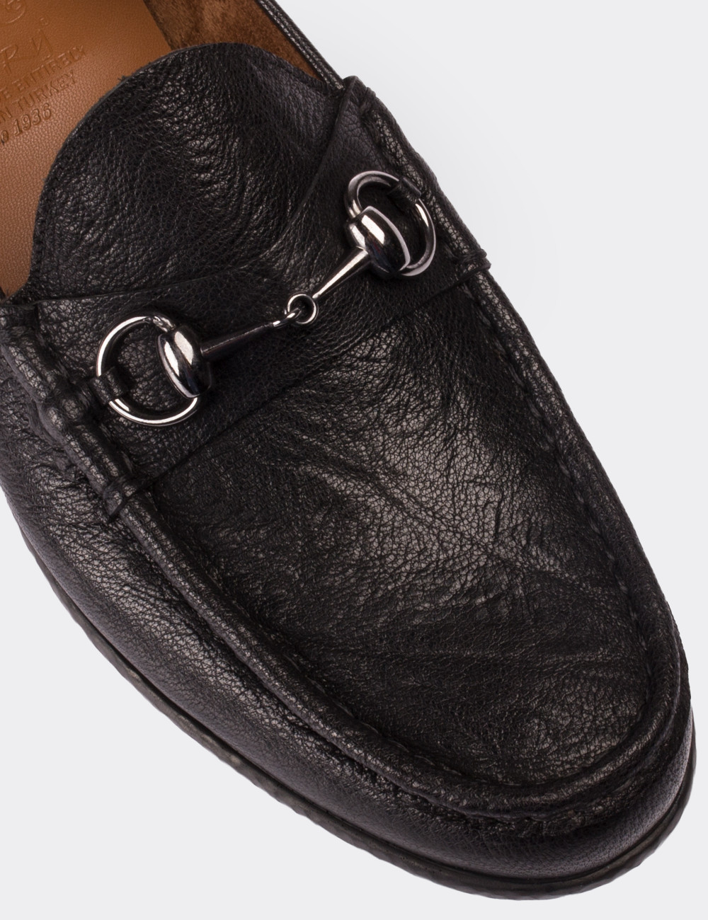 Black Calfskin Leather Loafers Deery
