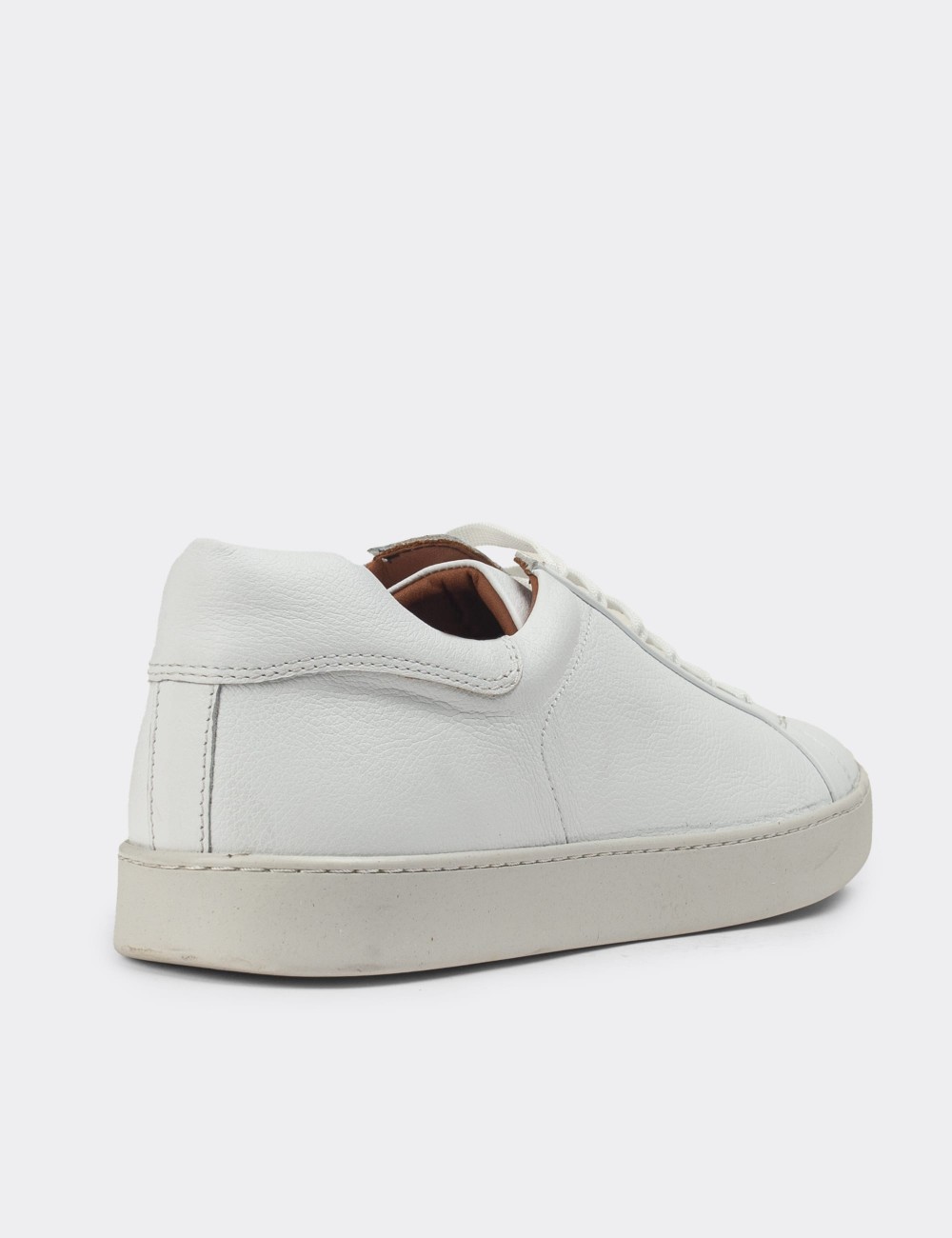 White Leather Sneakers - 01829MBYZC12