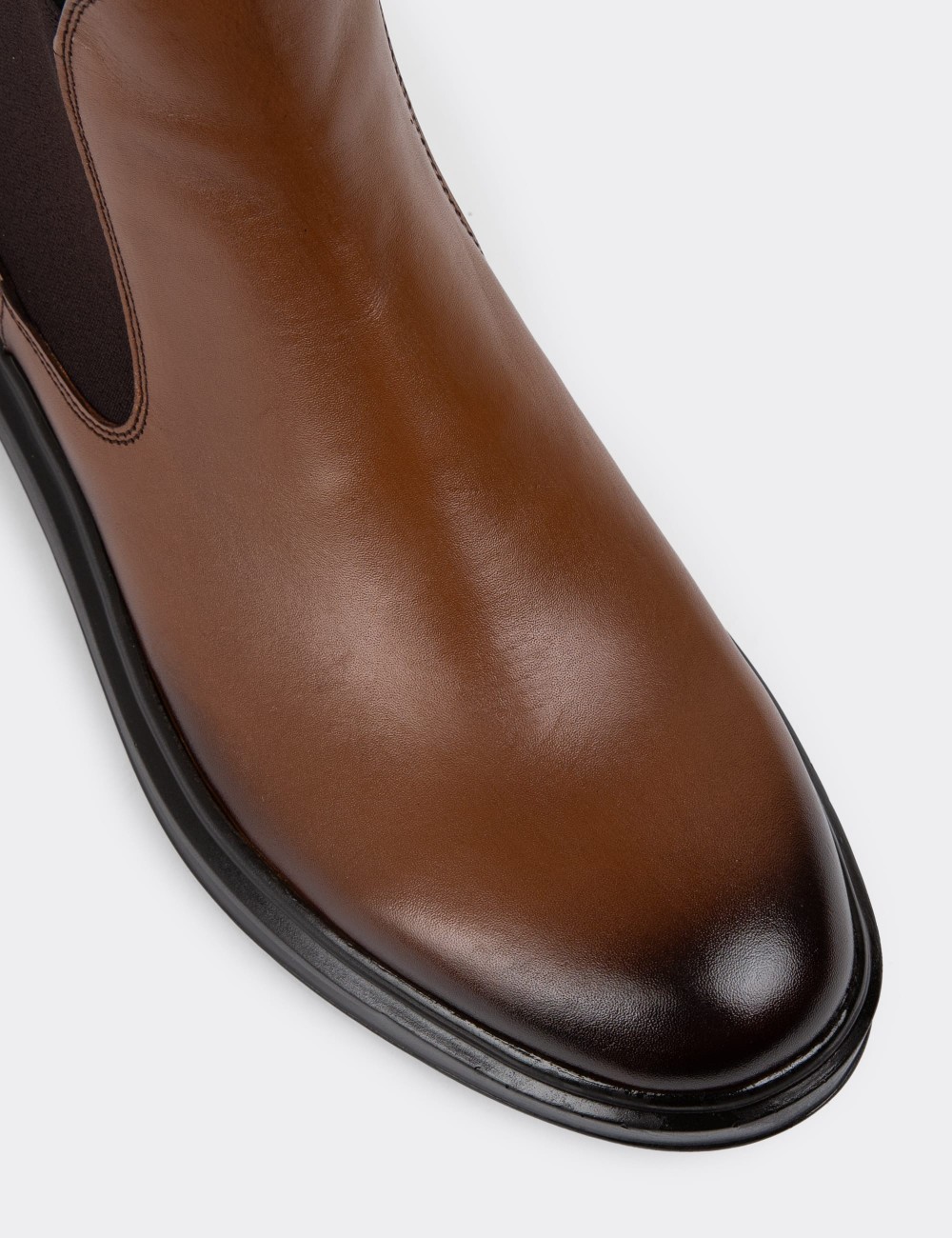 Tan Leather Chelsea Boots - 01620MTBAP02