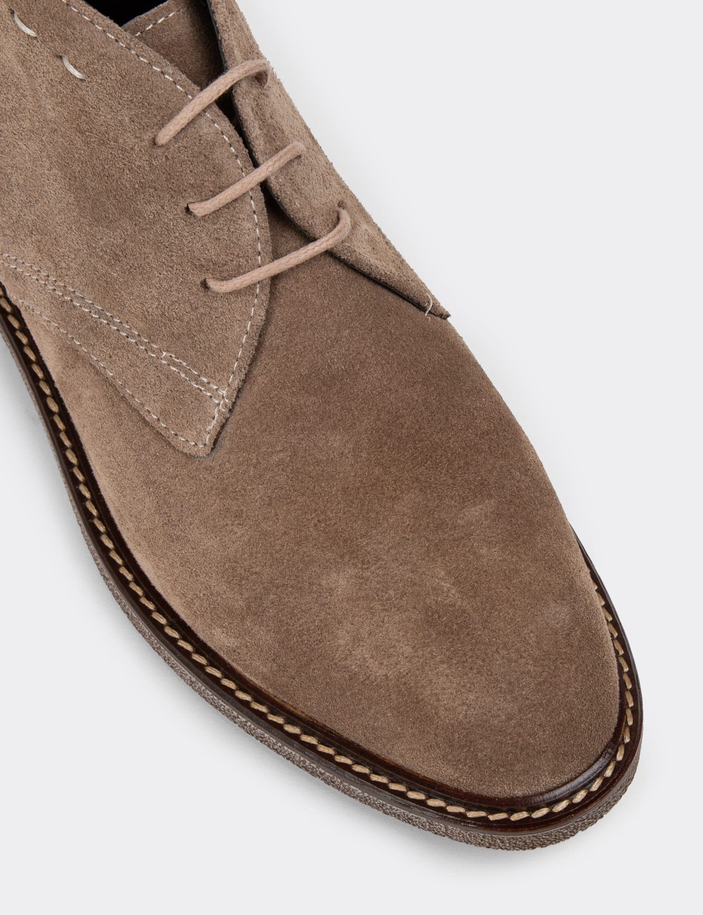 Sandstone Suede Leather Desert Boots - 01967ZVZNC01