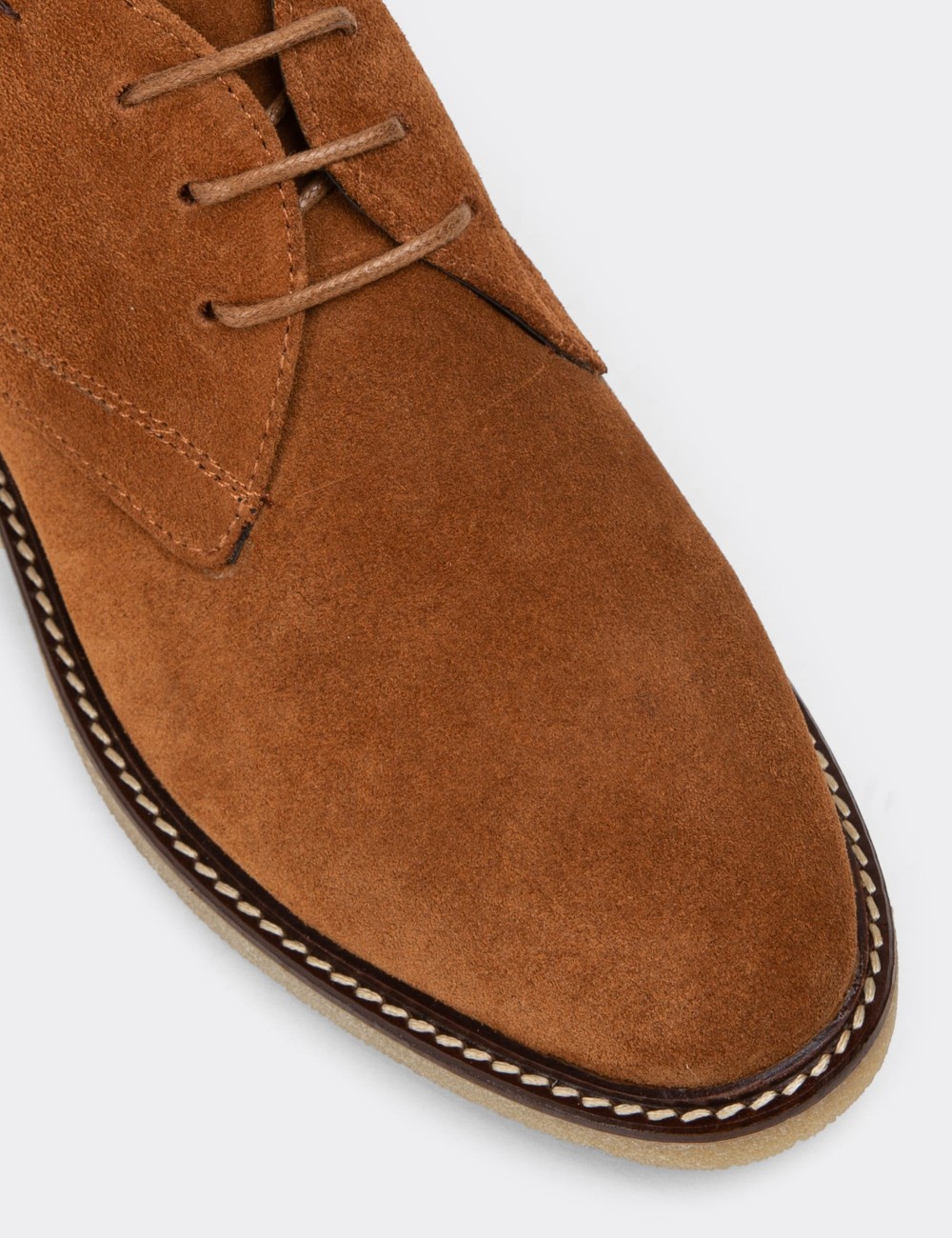 Tan Suede Leather Desert Boots - 01967ZTBAC01