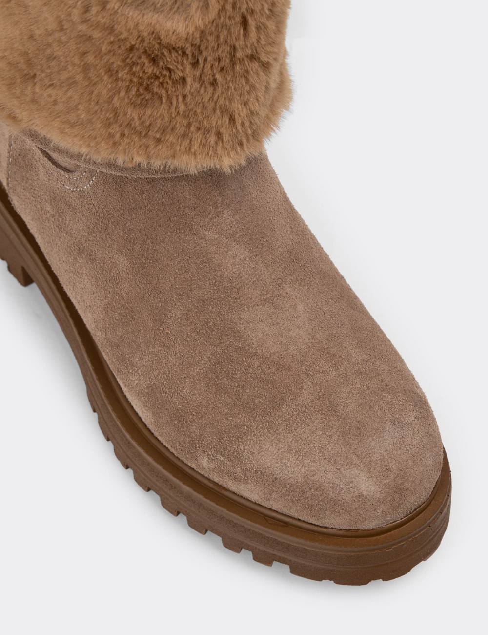 Sandstone Suede Leather Boots - 02150ZVZNE02